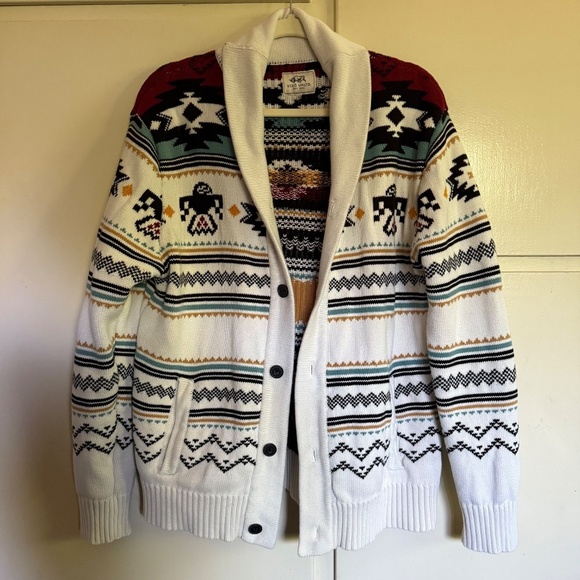Ecko Unlimited Southwest Cotton‎ Cardigan Sweater Thunderbird - Picture 9 of 12